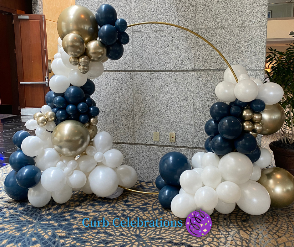 Gold Ring Balloon Arch